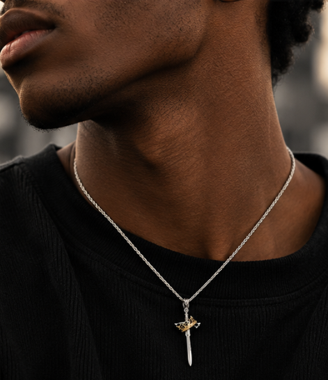 FLEXRAW CROWNED SWORD Necklace