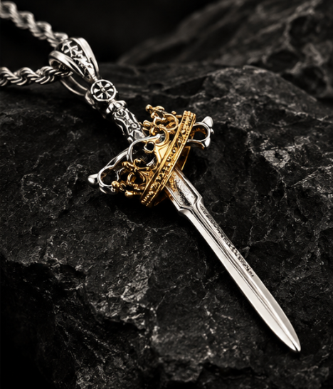 FLEXRAW CROWNED SWORD Necklace